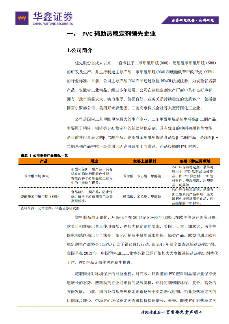佳先股份-&beta;二酮产品优质企业，扩产提升业绩-211105.pdf 第4页