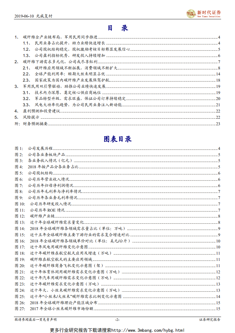 光威复材-军品奠定基石，风电大功率注入新动能-190610.pdf 第2页