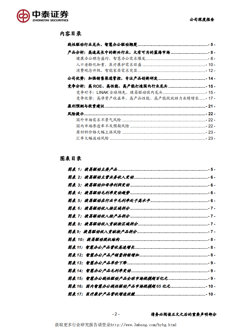 捷昌驱动-捷足先登线性驱动，快速抢占市场蓝海-190505.pdf 第2页