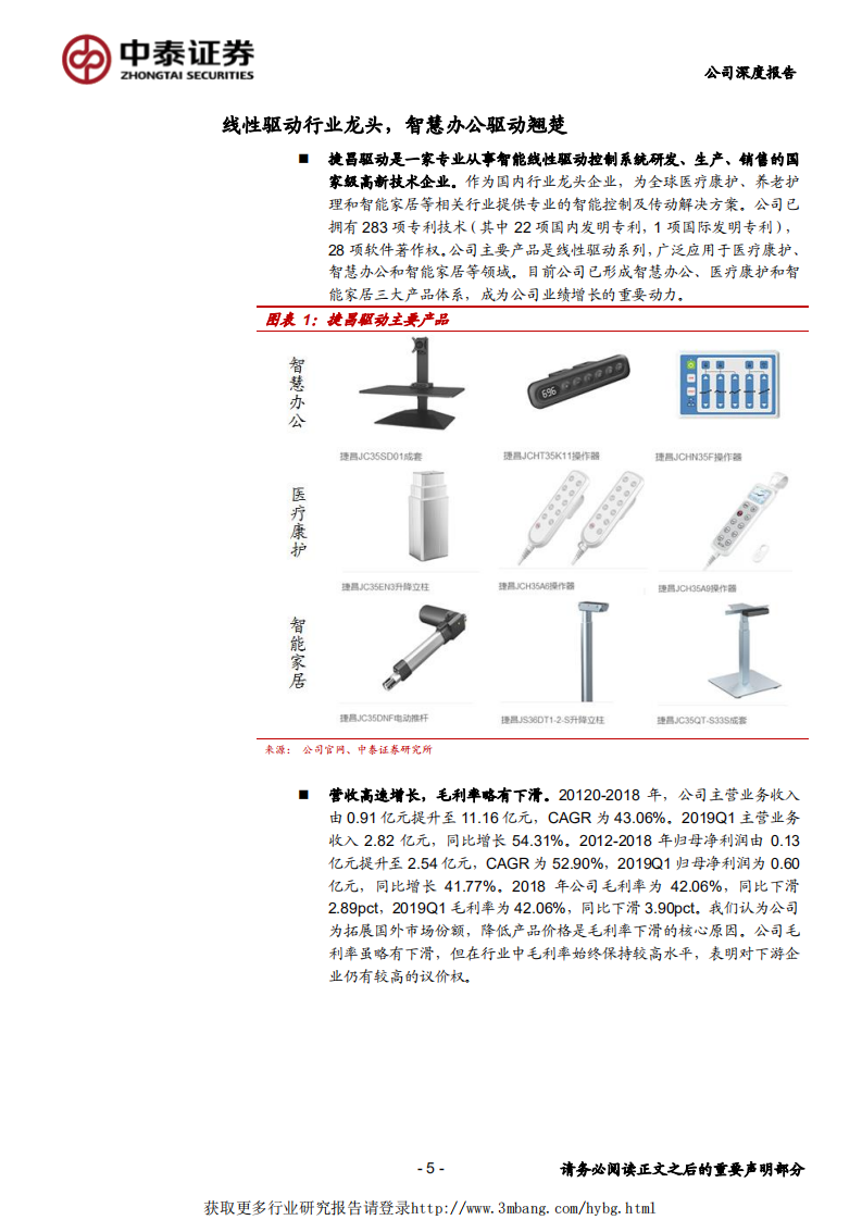 捷昌驱动-捷足先登线性驱动，快速抢占市场蓝海-190505.pdf 第5页