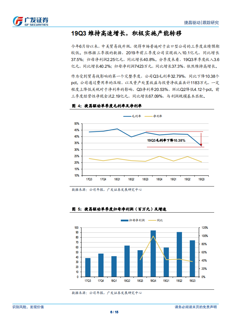 捷昌驱动-收入高增长验证客户粘性，看好长期发展潜力-191110.pdf 第6页