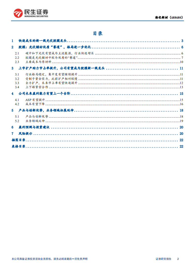 海优新材-深度报告：光伏胶膜优质&ldquo;赛道&rdquo; ，快速成长的新一线龙头-210628.pdf 第2页