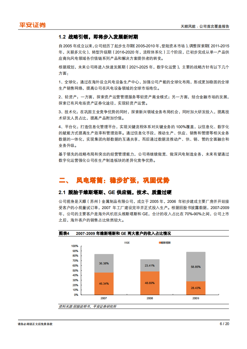 天顺风能-做深做宽风电零部件，穿越周期持续成长-200512.pdf 第6页