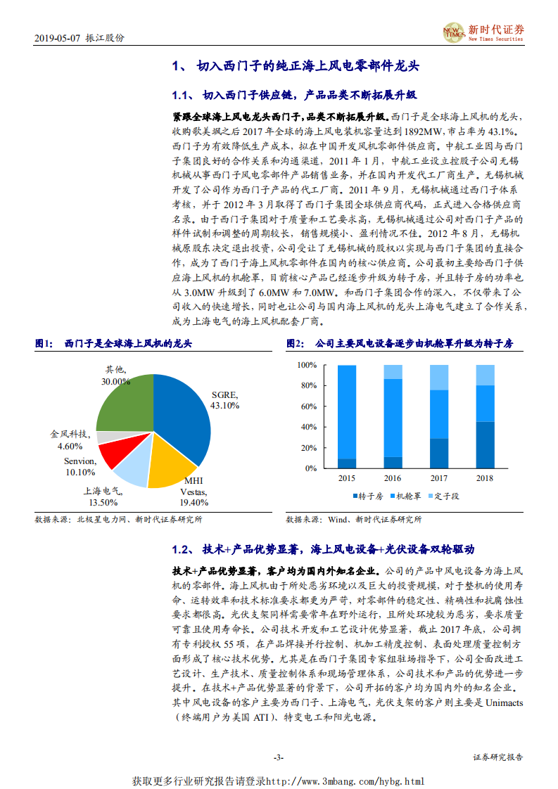 振江股份-首次覆盖报告：海上风电零部件龙头，迎来新一波快速成长-190507.pdf 第3页