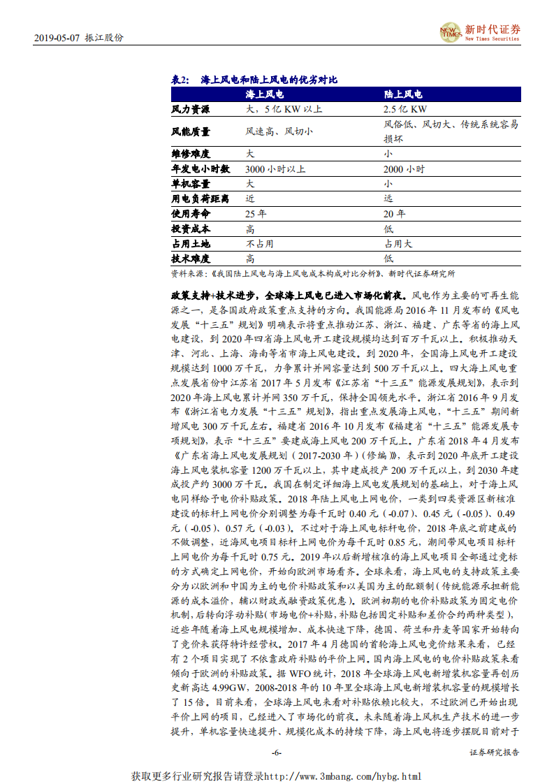 振江股份-首次覆盖报告：海上风电零部件龙头，迎来新一波快速成长-190507.pdf 第6页