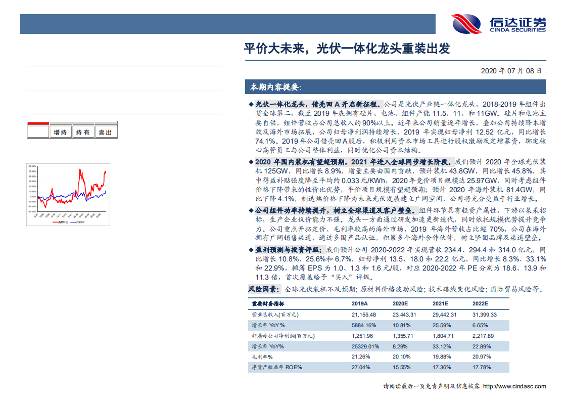 晶澳科技-深度报告：平价大未来，光伏一体化龙头重装出发-20200708.pdf 第2页