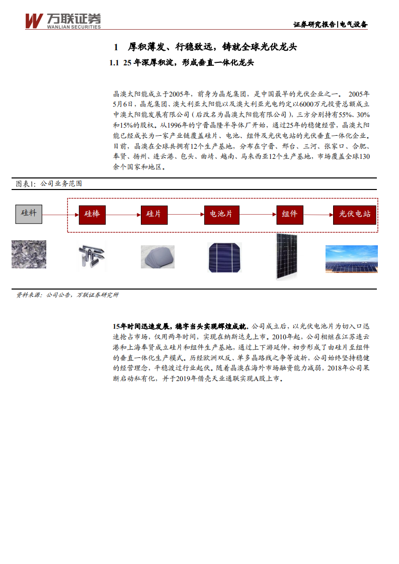 晶澳科技-首次覆盖：光伏一体化龙头 稳中取胜、未来可期-210527.pdf 第5页