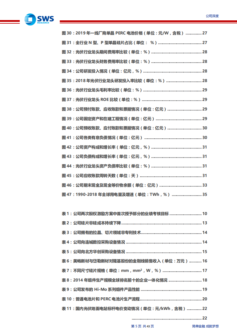 隆基股份-全球单晶光伏产业链巨头-191227.pdf 第5页