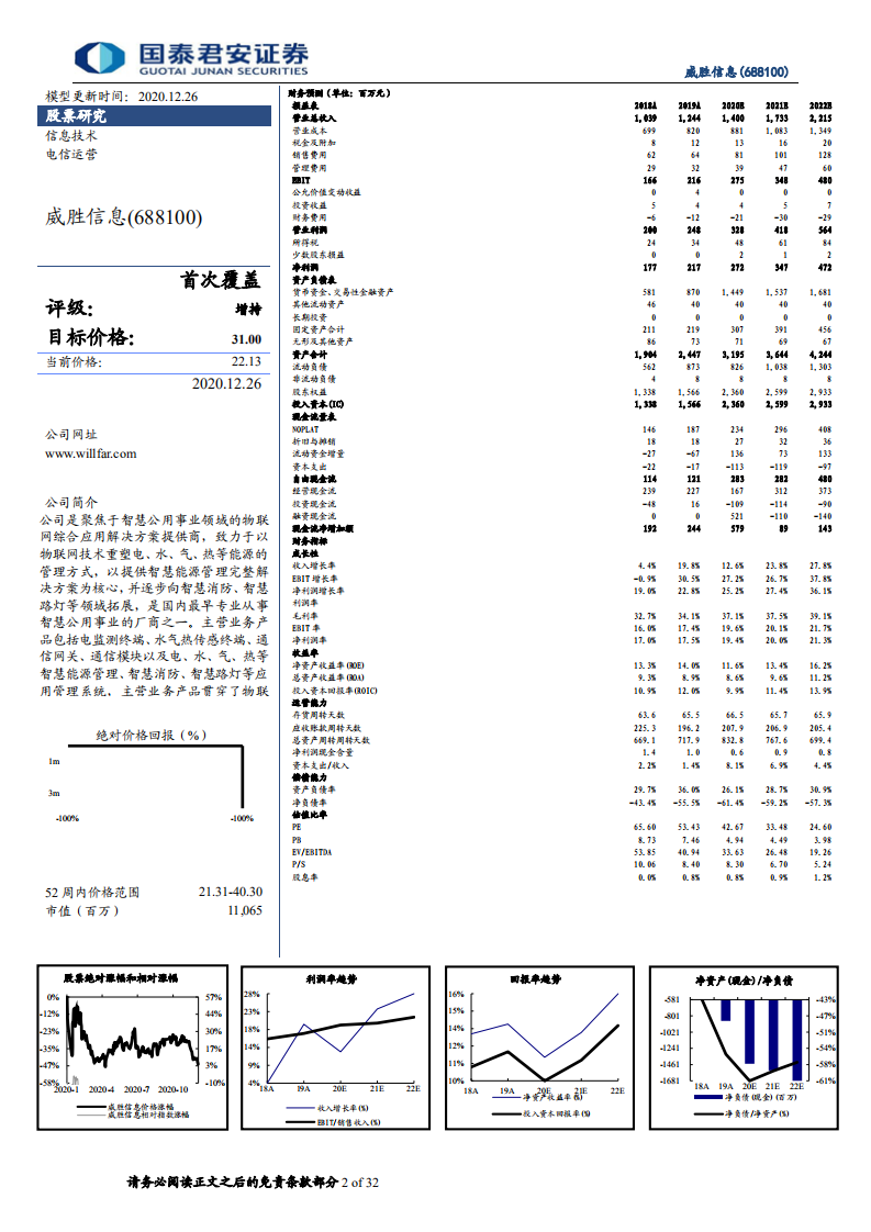 威胜信息-立足能源物联网，将成为数字城市赋能者-20201227.pdf 第2页
