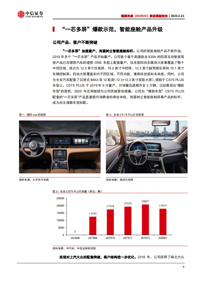 德赛西威-深度跟踪报告：&ldquo;一芯多屏&rdquo;爆款示范，自动泊车系统量产-200223.pdf 第4页