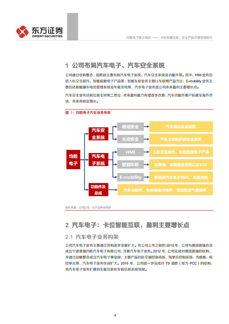 均胜电子-卡位智能互联，安全产品改善空间较大-200327.pdf 第4页