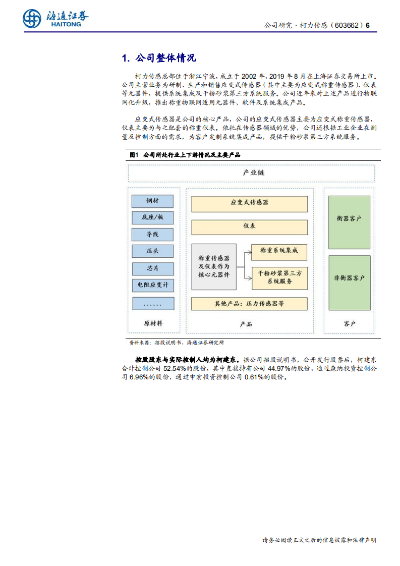 柯力传感-公司研究报告：国内应变式传感器龙头，向物联网升级发展-191122.pdf 第6页