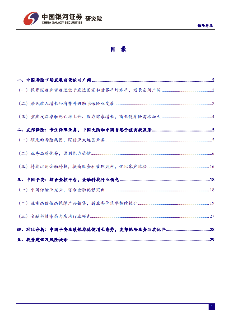 寿险业比较研究系列深度报告二：从平安和友邦视角看龙头险企业务发展及配置价值-191213.pdf 第2页