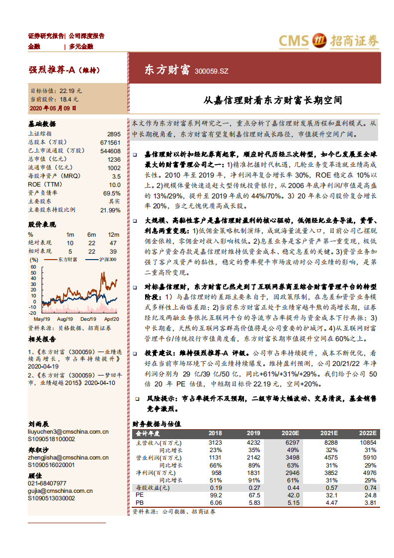 东方财富-从嘉信理财看东方财富长期空间-200510.pdf 第1页