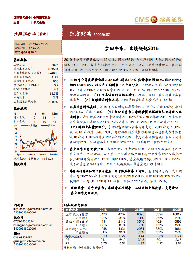 东方财富-梦回牛市，业绩超越2015-200410.pdf 第1页