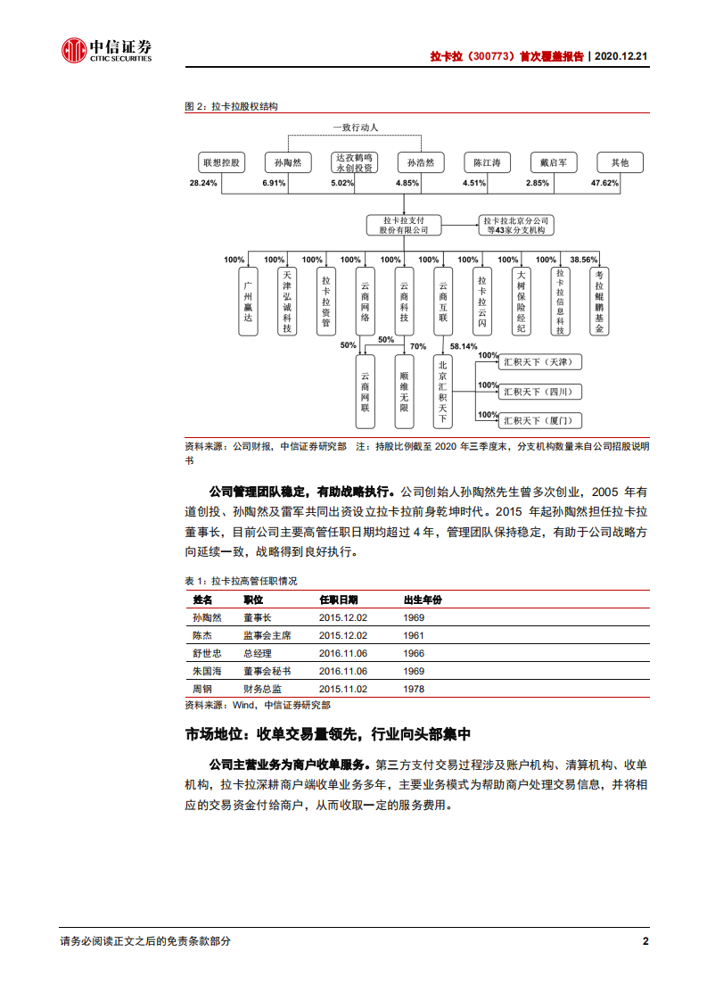 拉卡拉-首次覆盖报告：深耕商户收单，拓展业务边界-20201221.pdf 第5页