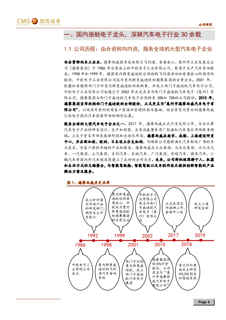 德赛西威-把握座舱电子，放眼智能未来-200102.pdf 第6页