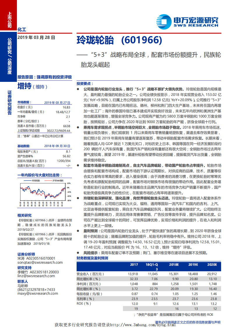 玲珑轮胎-&ldquo;5+3&rdquo;战略布局全球，配套市场份额提升，民族轮胎龙头崛起-190328.pdf 第1页