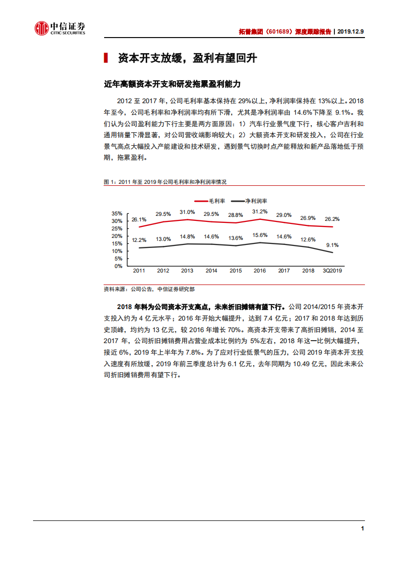 拓普集团-深度跟踪报告：新客户增量可期，盈利能力弹性大-191209.pdf 第4页