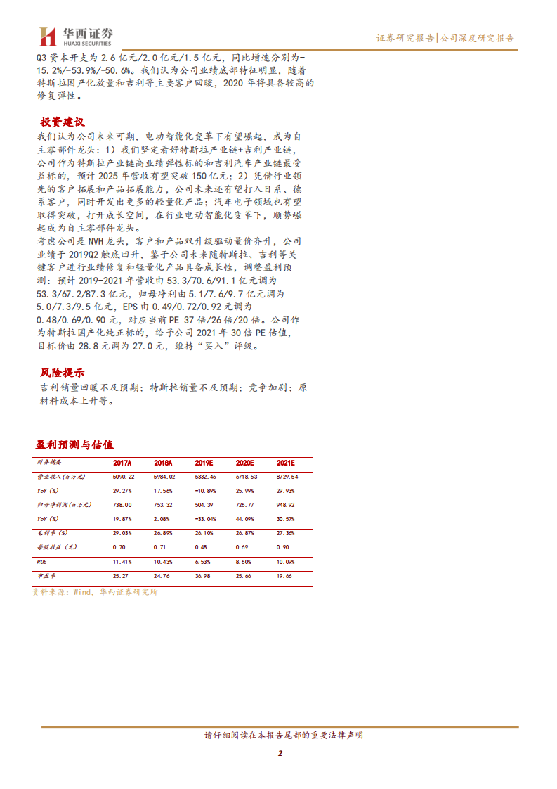 拓普集团-双维齐驱，争做全球汽配TOP-200325.pdf 第2页