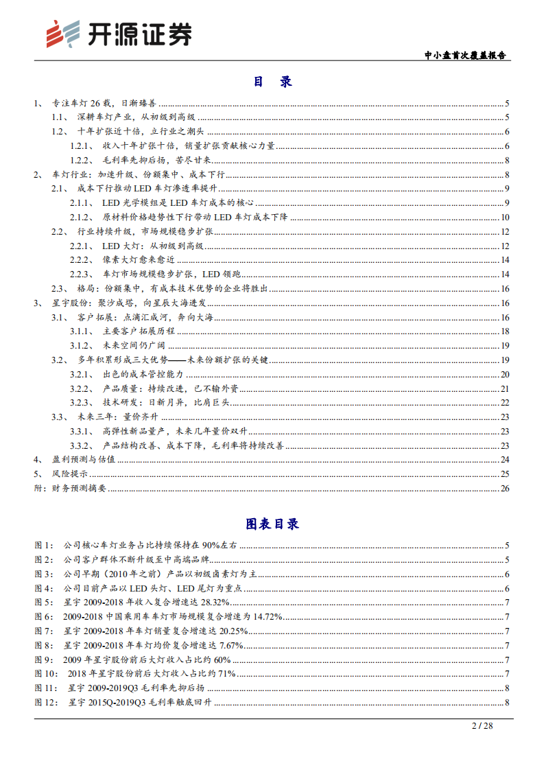 星宇股份-中小盘首次覆盖报告：聚沙成塔，向星辰大海进发-191205.pdf 第2页