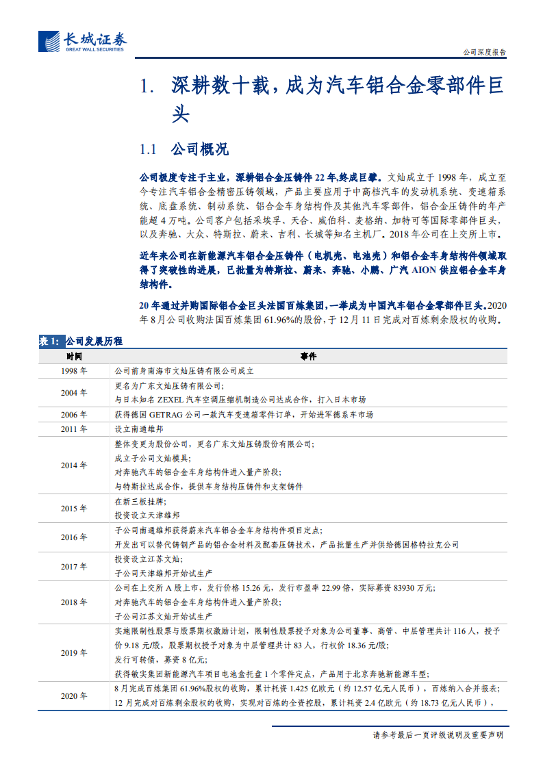文灿股份-公司深度报告：国产铝合金车身结构件领导者，充分受益于电动车轻量化需求-20201229.pdf 第5页