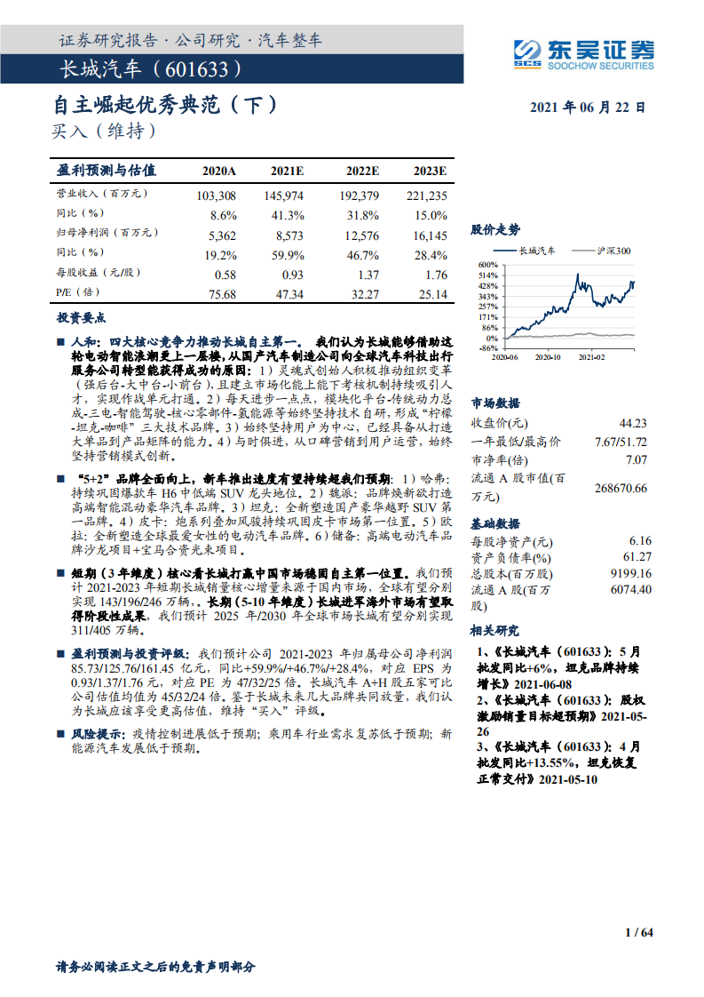 长城汽车-自主崛起优秀典范（下）-210622.pdf 第1页