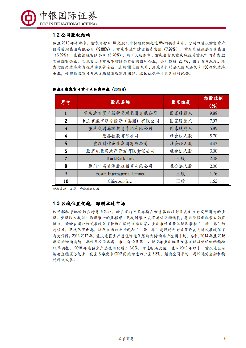 渝农商行-零售业务特色突出，盈利水平领先可比同业-200117.pdf 第6页