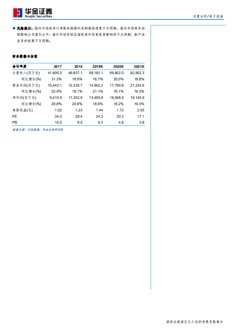 海康威视-视频应用全面渗透，安防龙头再次启航-190917.pdf 第2页