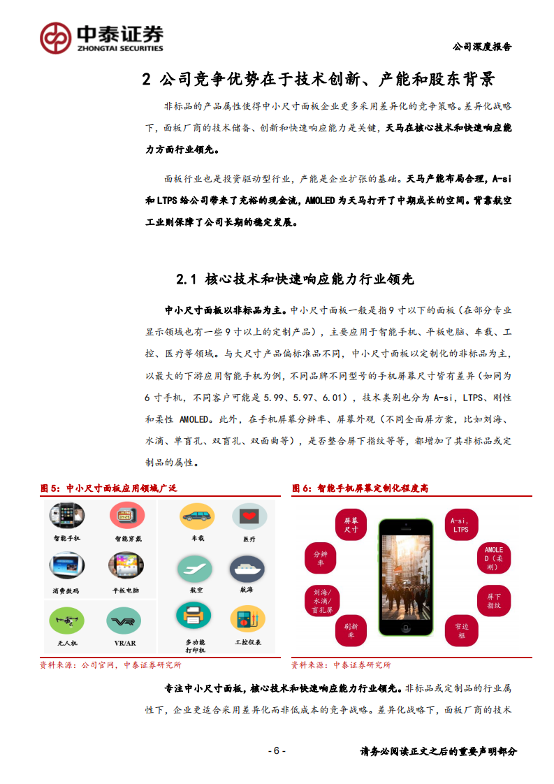 深天马A-专注中小尺寸面板，受益手机屏幕创新-200211.pdf 第6页