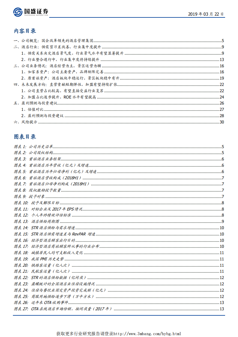 首旅酒店-估值水平处于历史低位，看好公司长期发展-190322.pdf 第3页