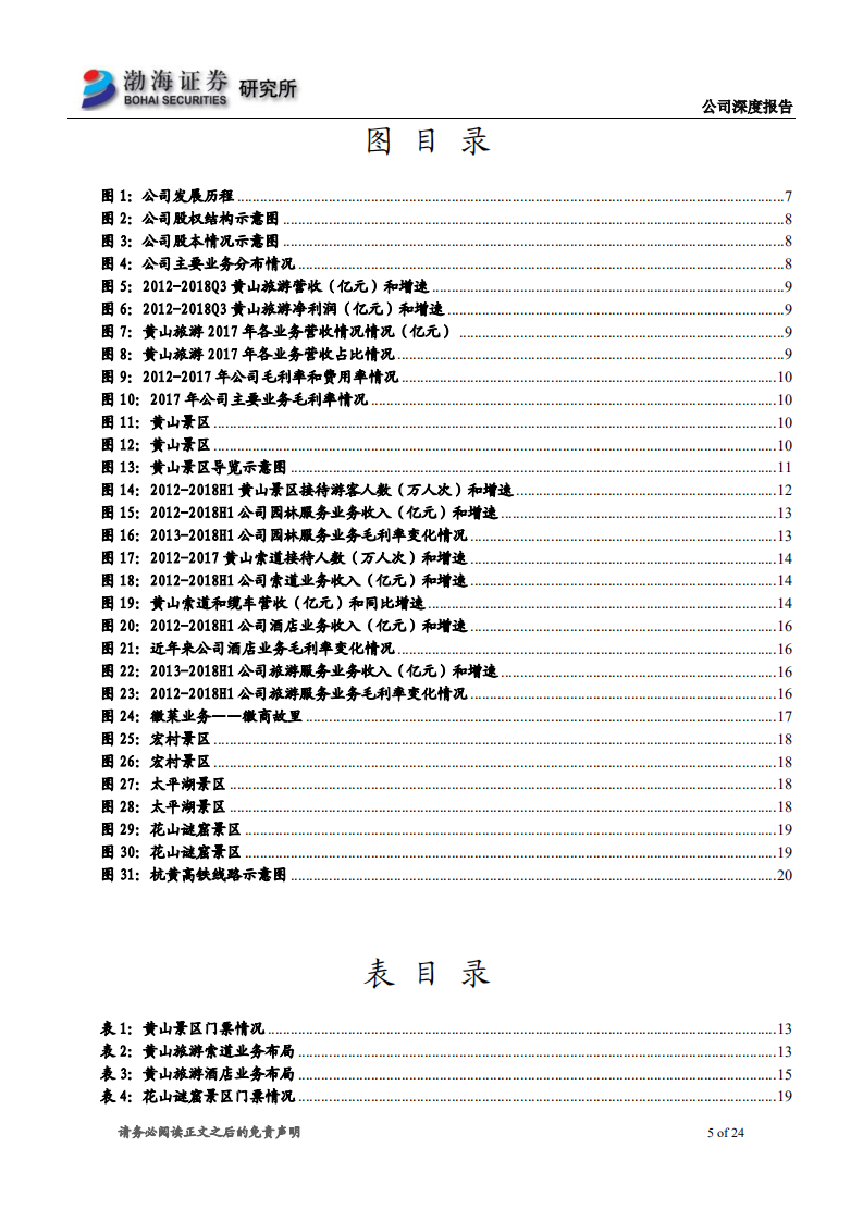黄山旅游深度报告：景区类公司龙头，外延发展推动公司转型升级.pdf 第5页