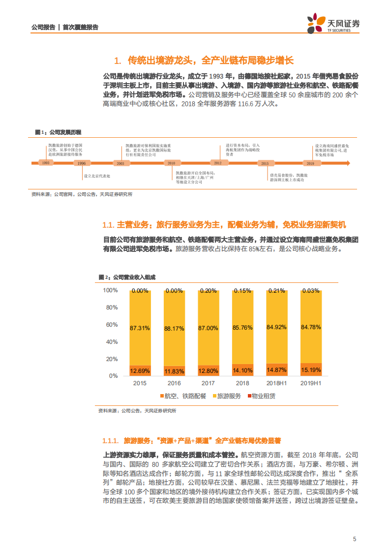 凯撒旅游-实控人变更迎发展新篇章，聚焦主业分享免税发展红利-191113.pdf 第5页