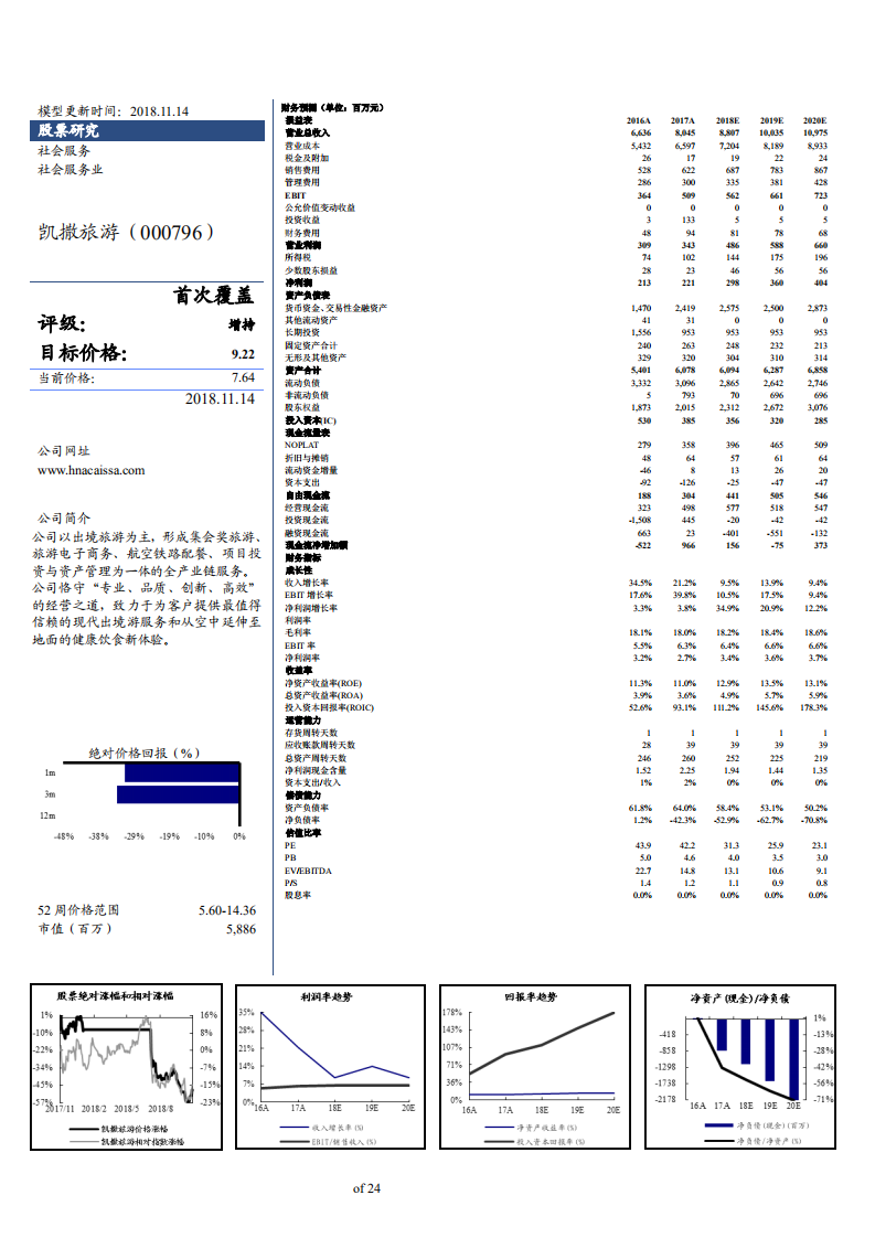 凯撒旅游-优质出境龙头，市场回暖或迎价值重估-181115.pdf 第2页