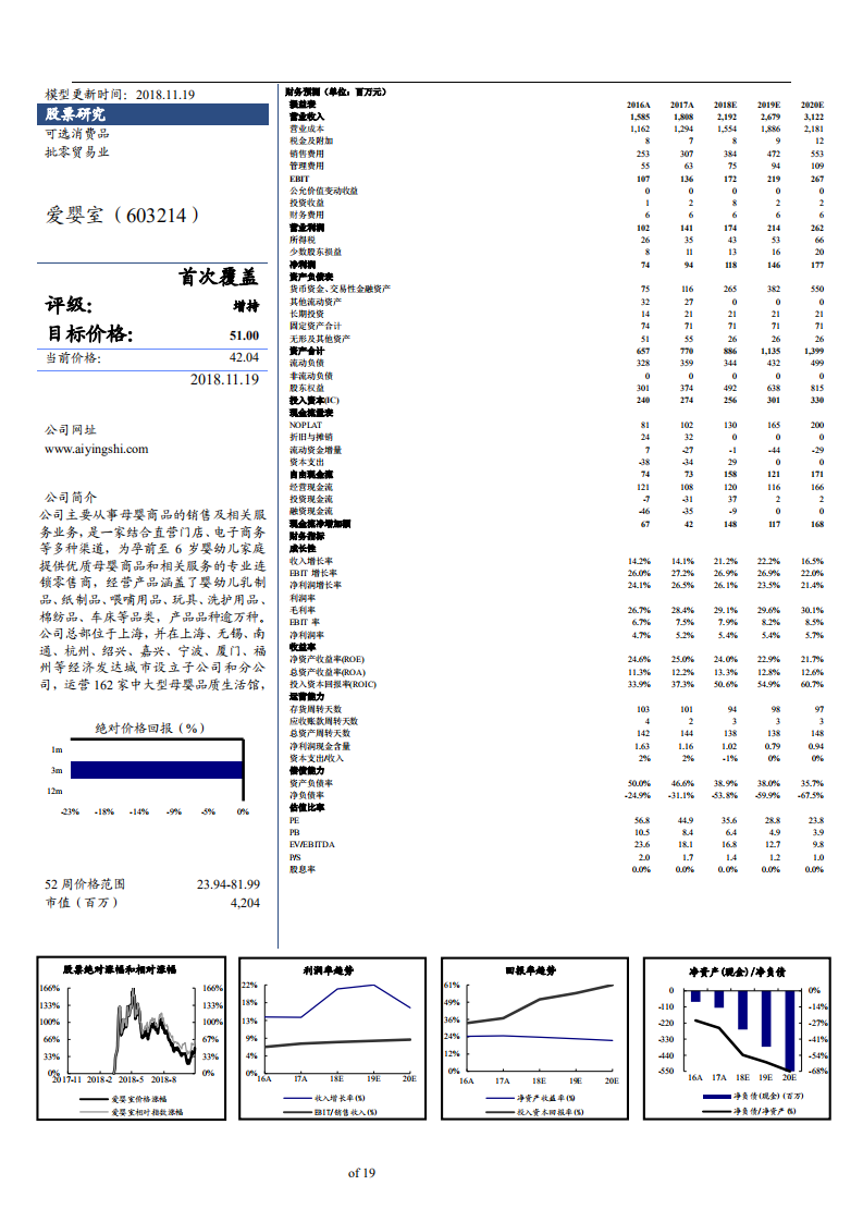 爱婴室-爱婴室首次覆盖报告：华东母婴零售龙头，拥抱万亿市场-181119.pdf 第2页