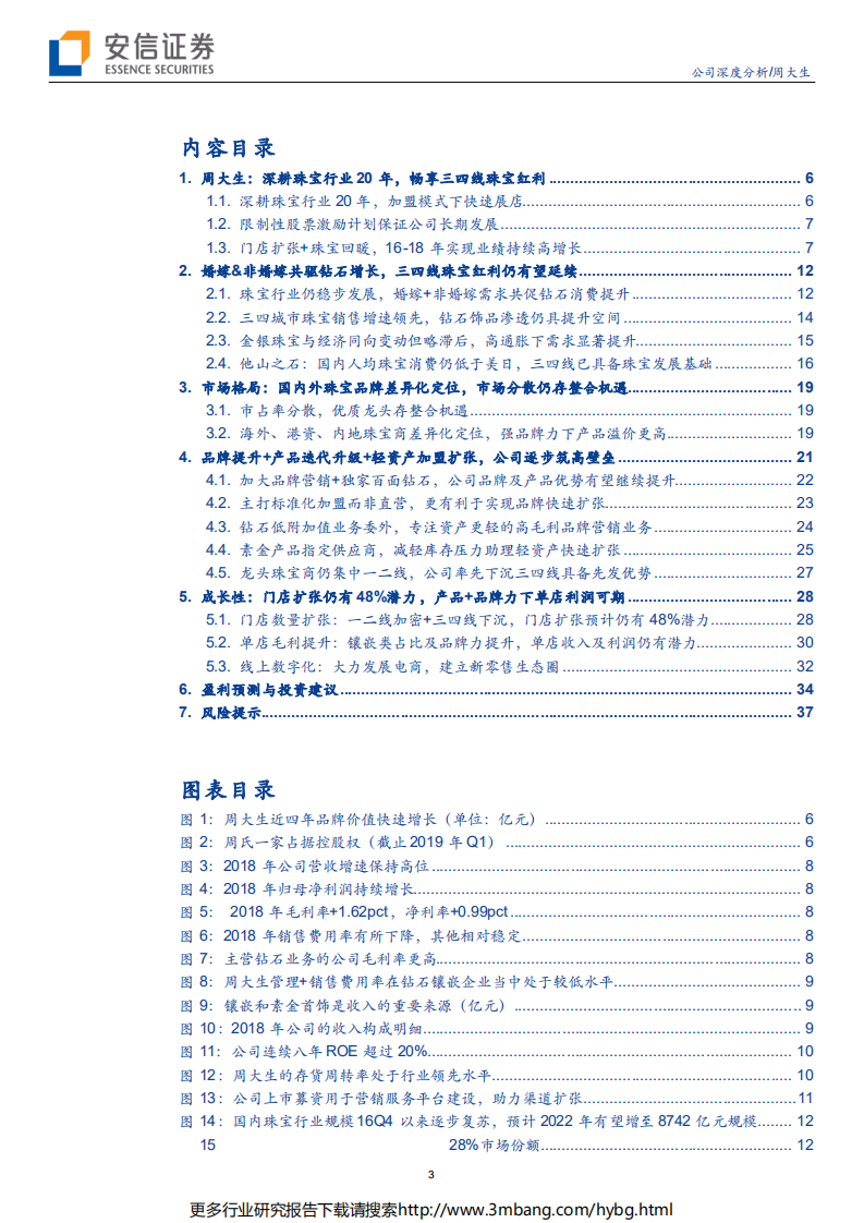 周大生-珠宝龙头&ldquo;掘金&rdquo;三四线红利，产品升级+渠道扩张筑高竞争壁垒-190701.pdf 第3页
