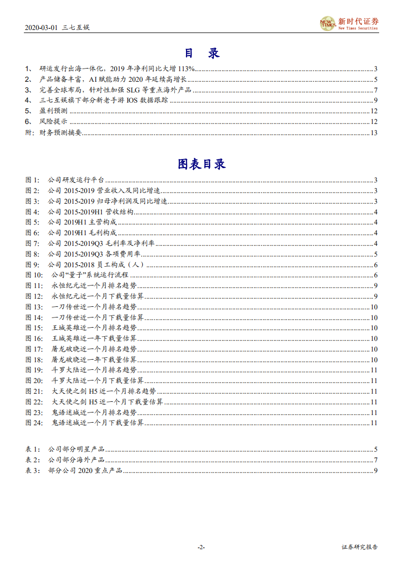 三七互娱-业绩快报点评：营收净利高增长，研运出海与AI赋能将助力全球战略新阶段-200301.pdf 第2页