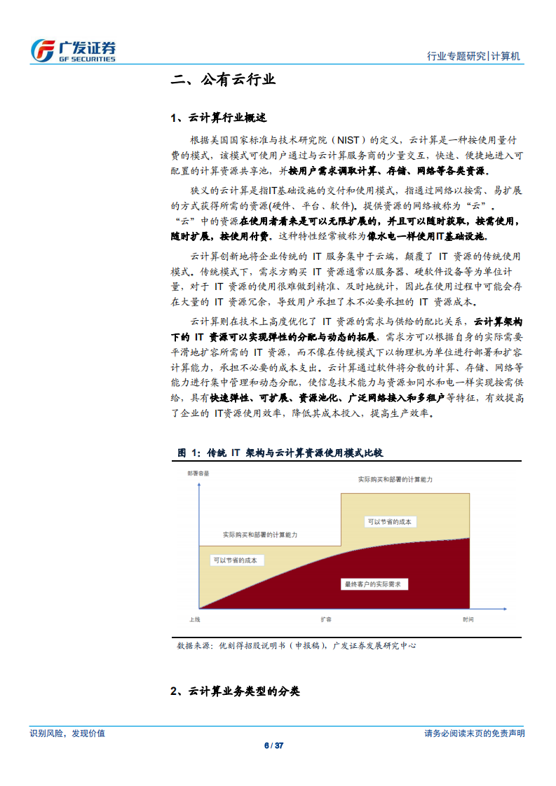 广发计算机“科创”系列报告：优刻得：立足公有云的第三方云服务商.pdf 第6页