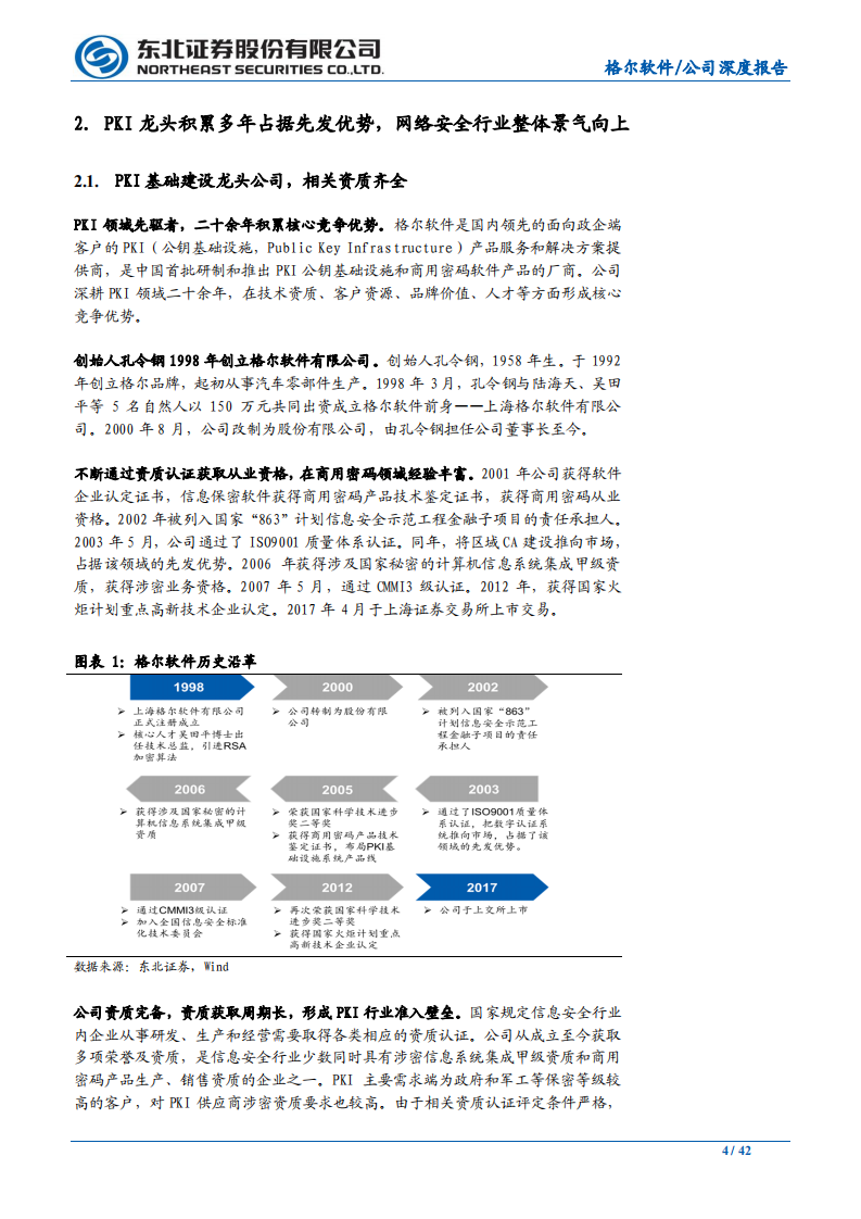 格尔软件-PKI客户下沉+应用提升，龙头景气度向上-200316.pdf 第4页