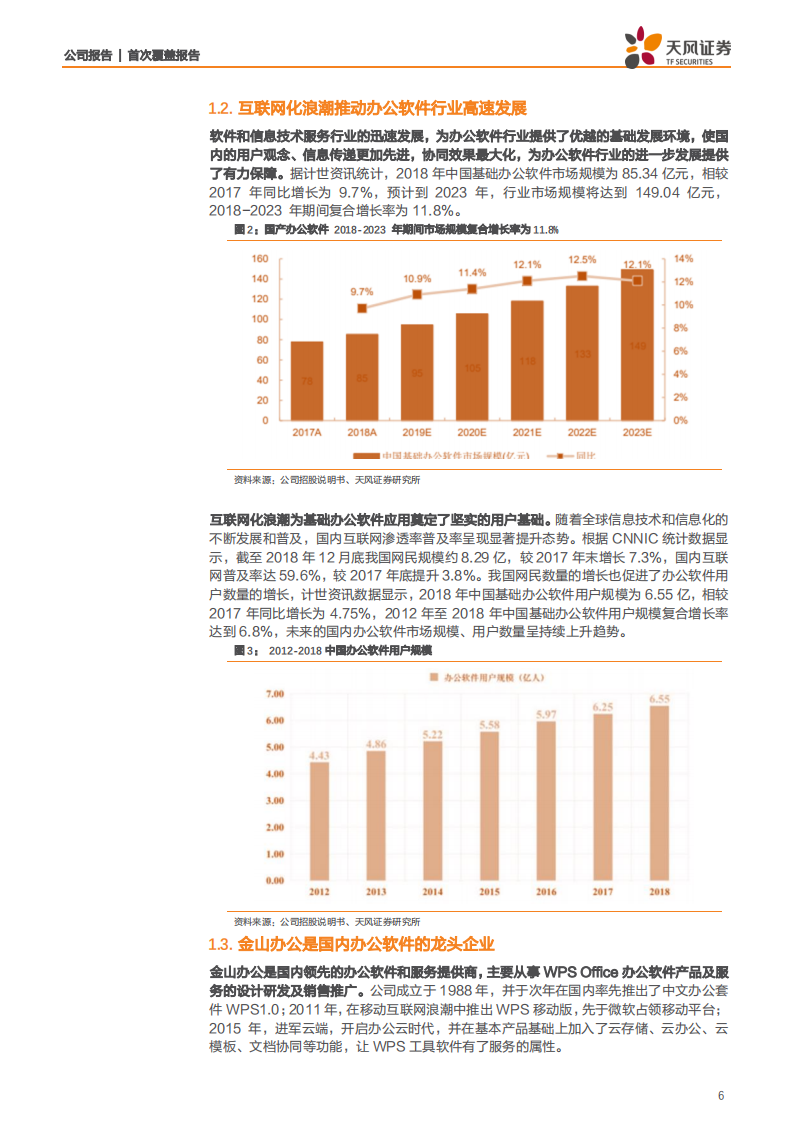 金山办公-国产办公软件龙头，云化、安可再塑辉煌-191127.pdf 第6页