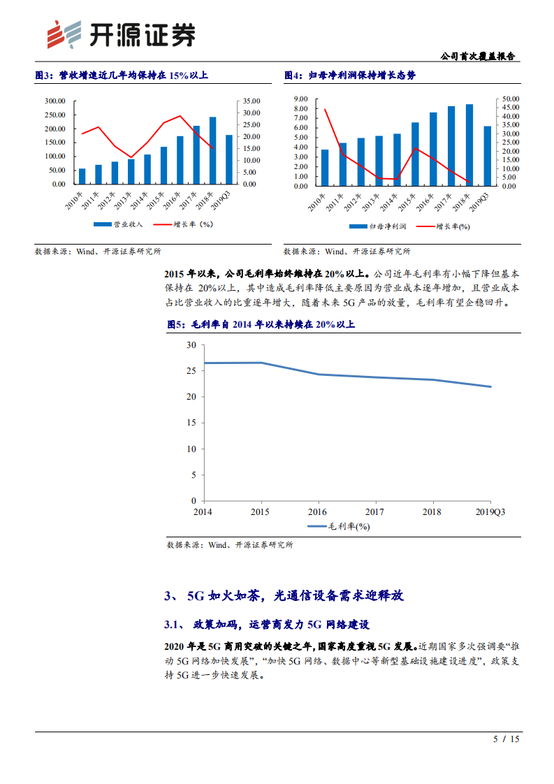 烽火通信-公司首次覆盖报告：5G建设如“火”如荼，光通信龙头“烽”赋未来-200422.pdf 第5页