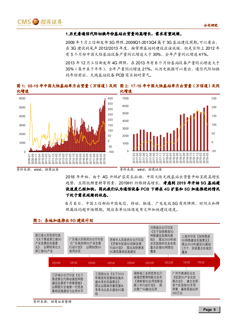 生益科技-卡位通信电路板上下游，迎接新一轮高成长-190725.pdf 第5页