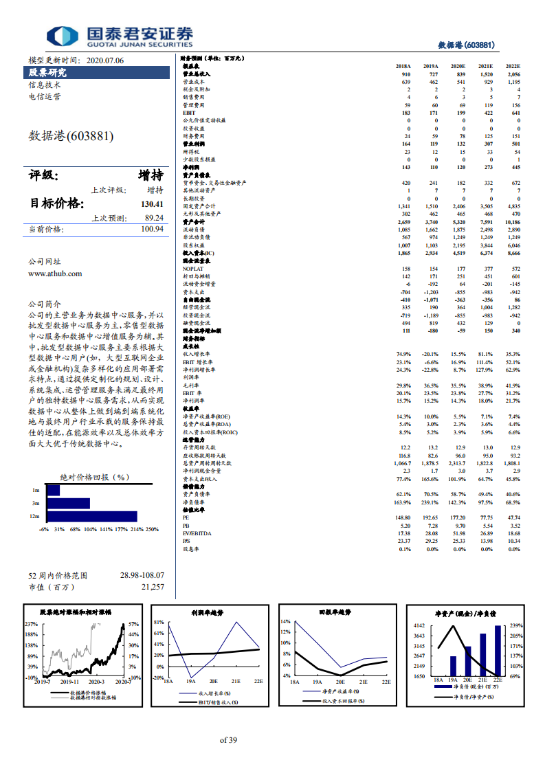 数据港-“港”纳百川，云上起舞的IDC开拓者-20200706.pdf 第2页