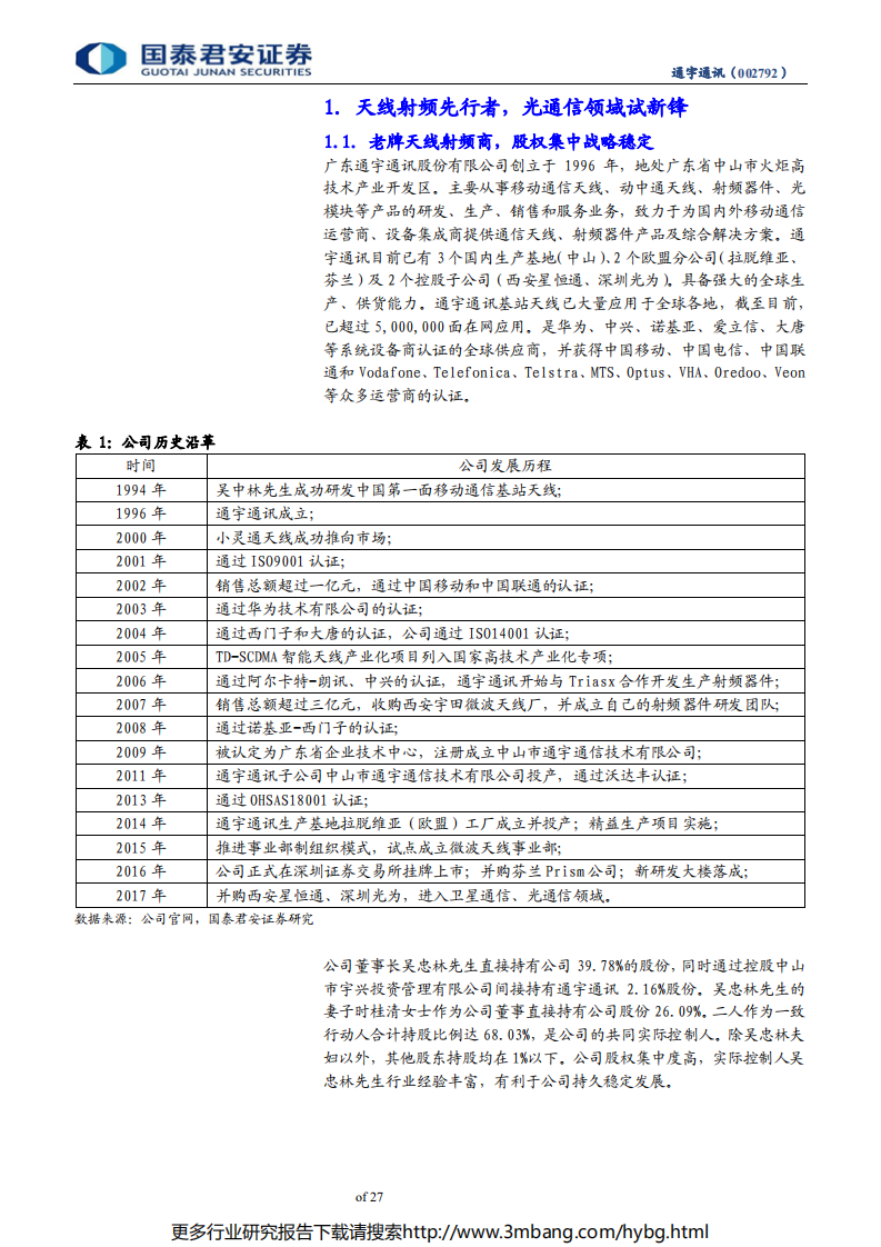 通宇通讯-海内外市场双轨并行，5G天线射频量价齐升助力营收盈利双增长-190703.pdf 第5页