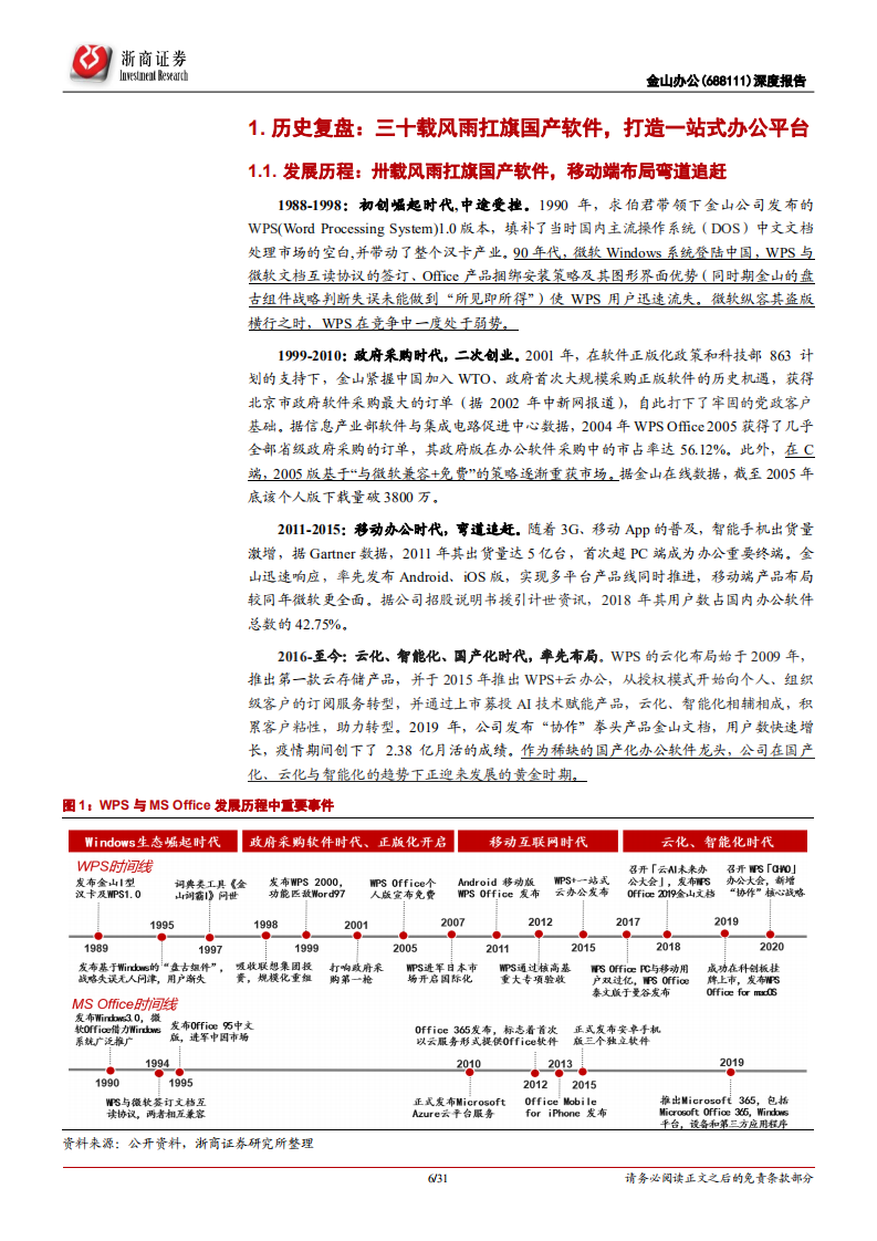 金山办公-深度报告：云&智能&国产化三浪叠加，办公软件龙头再攀高峰-210420.pdf 第6页