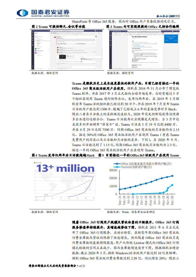 金山办公-协作办公大幕初启，成长空间再次突破-210206.pdf 第5页
