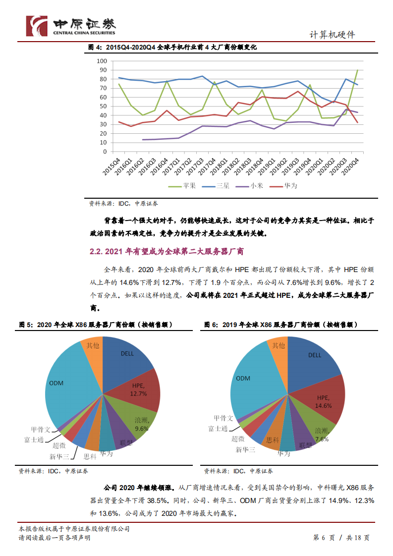 浪潮信息-公司深度分析：从行业数据审视公司2020年成绩单-210402.pdf 第6页