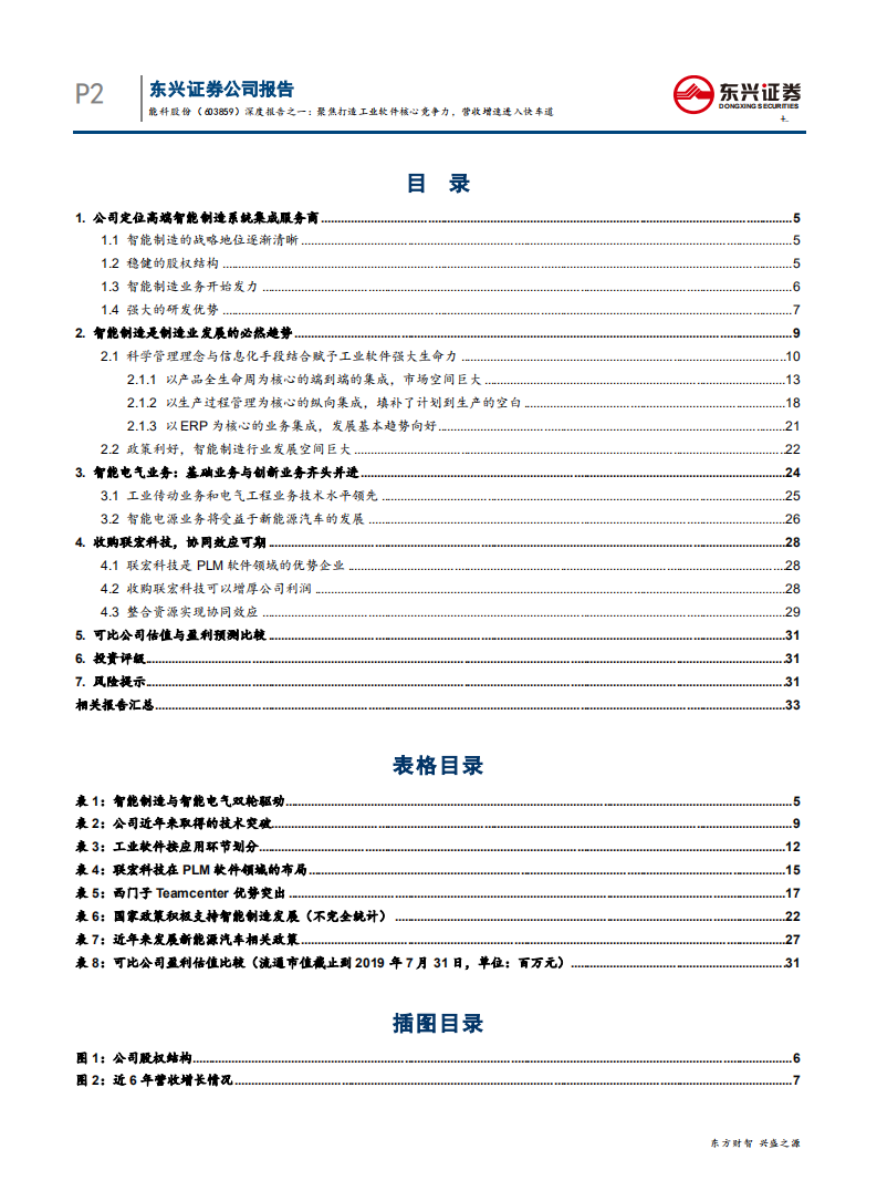 能科股份-深度报告之一：聚焦打造工业软件核心竞争力，营收增速进入快车道-190801.pdf 第2页