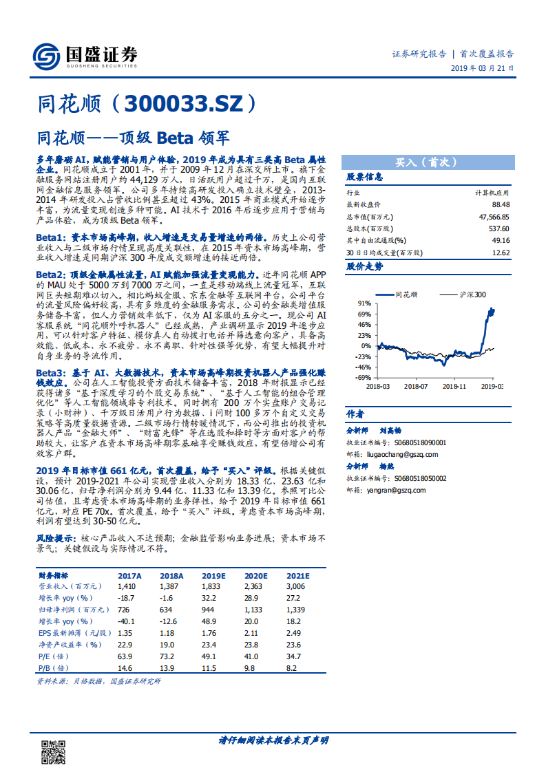 同花顺：顶级Beta领军.pdf 第1页