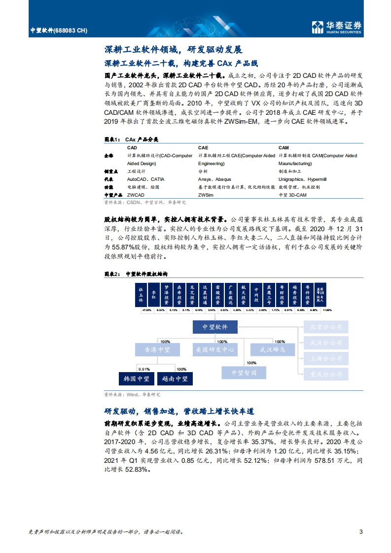 中望软件-工业软件CAx稀缺龙头-210629.pdf 第3页